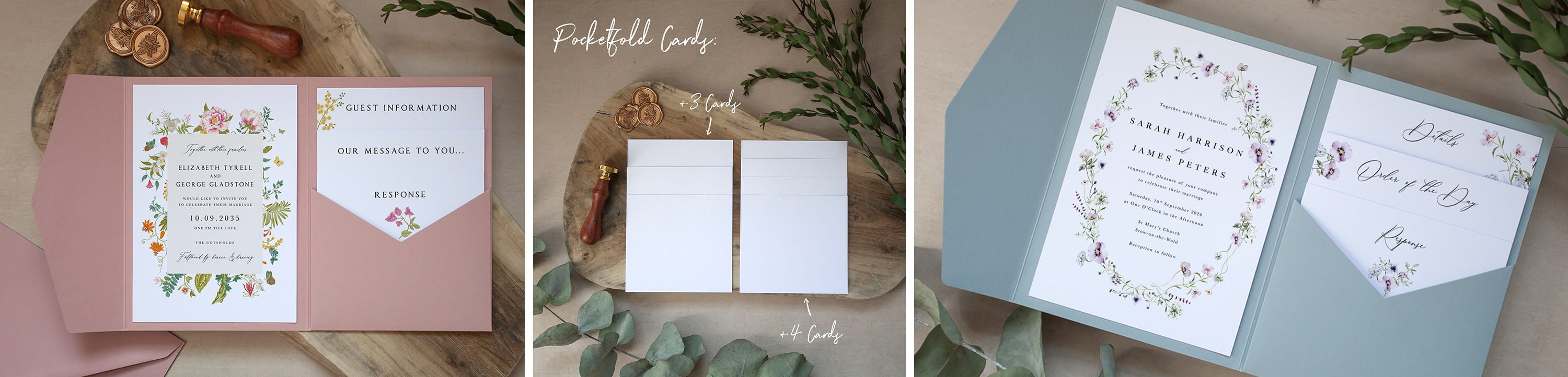 Pocketfold Invitations